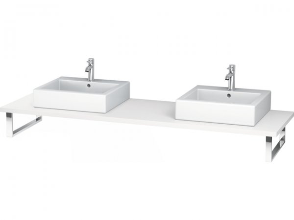 Duravit L-Cube console for countertop basins and built-in washbasins, ...