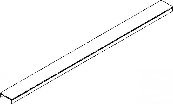 DALLMER cover CeraLine Design 523846, stainless steel matt black, 800mm