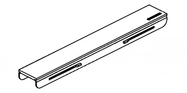 DALLMER Abdeckung CeraLine Design matt, 526243, verriegelbar, 1100mm
