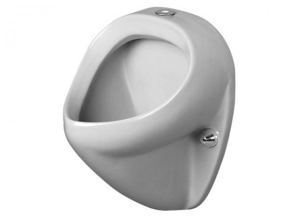 Duravit Urinal Jim, suction inlet from above, without lid, with bow tie