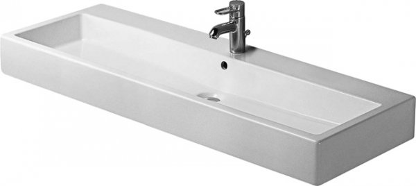 Duravit washbasin Vero 1200mm with overflow, with tap hole bench, 1 tap hole