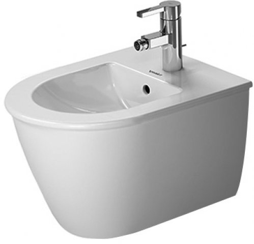 Duravit Darling New wall-mounted bidet Compact 225615, with overflow, 1 tap hole, 485mm