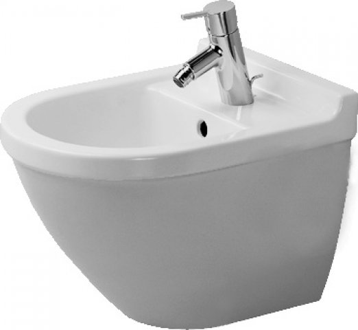 Duravit wall bidet Starck 3, 475mm, with overflow,