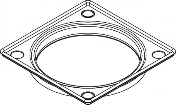 Kermi Ablaufrahmen M2X L 120 x B 120 mm