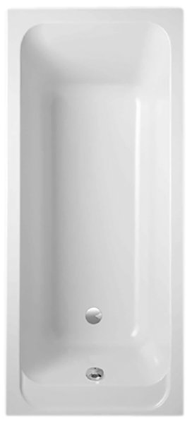 Villeroy & Boch bath tub acrylic rectangle Architectura Solo, whit...