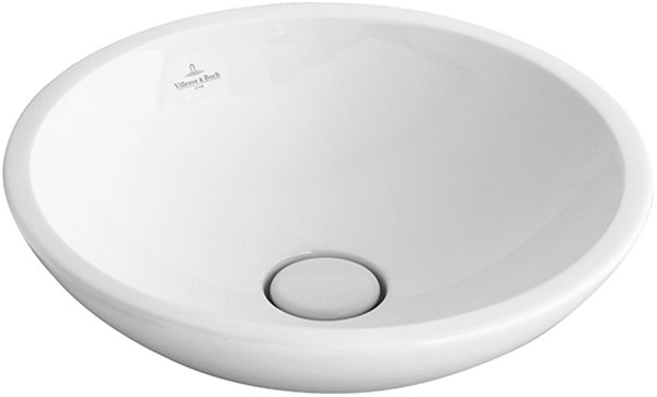 Villeroy und Boch Countertop washbasin Loop & Friends 514800 38cm Diameter, white