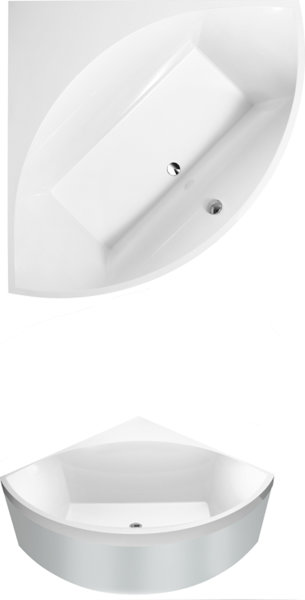 Villeroy & Boch bathtub Quaryl corner Squaro, UBQ145SQR3V 1450x1450mm,...