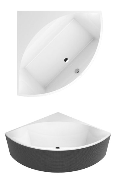 Villeroy & Boch Bath tub Quaryl corner Squaro Slim Line, UBQ145SQS3V-,...