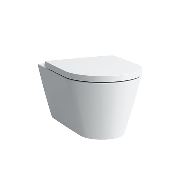 Farbe: Weiß Laufen Kartell Wand-WC spülrandlos Tiefspüler 545x370x355