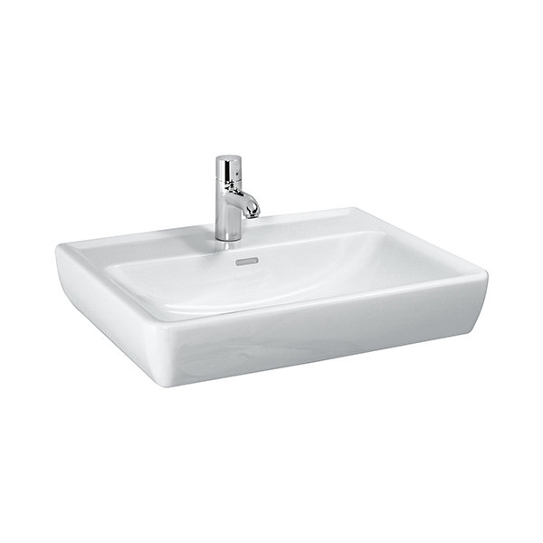 Laufen PRO A Wash basin, 1 tap hole, with overflow, 650x480, white