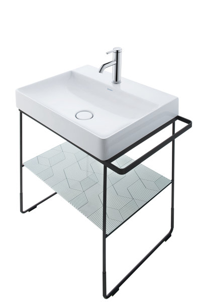 Duravit DuraSquare furniture washstand polished 50x47cm, 1 tap hole, w...