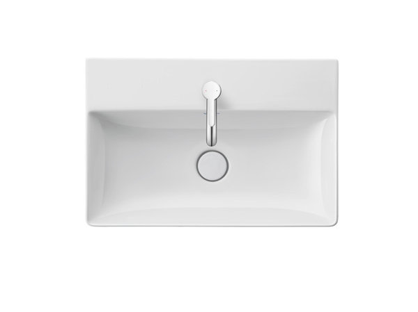 Duravit DuraSquare Furniture washbasin Compact ground 60x40cm, 1 tap h...
