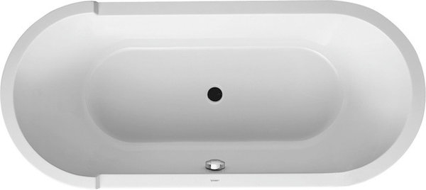 Duravit Starck oval bathtub 180x80cm, two back slopes, 700009, built-i...