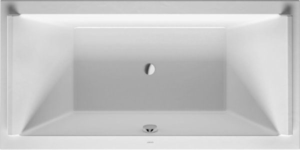 Duravit Starck rectangular bathtub 180x90cm, two back slopes, 700339, ...