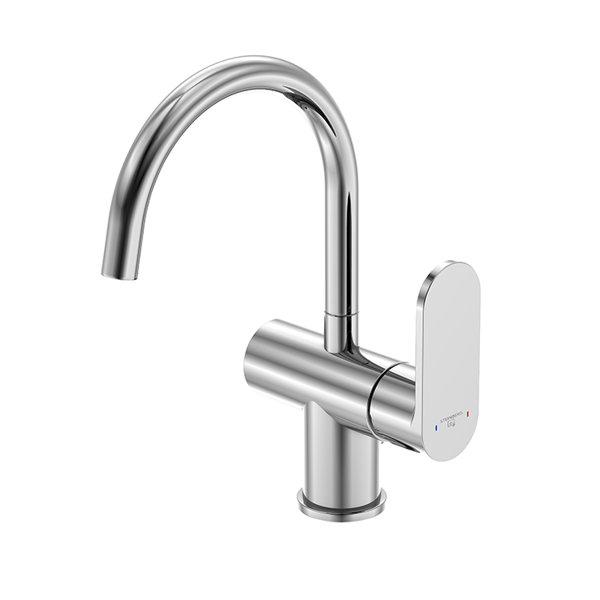 Steinberg series 170 basin mixer, swivel, with drain set, projection: ...