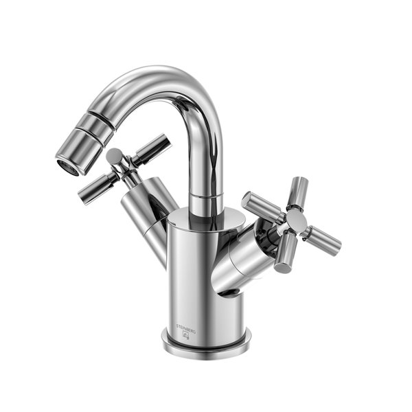 Steinberg 250 series bidet faucet, two-handle, with drain set, project...