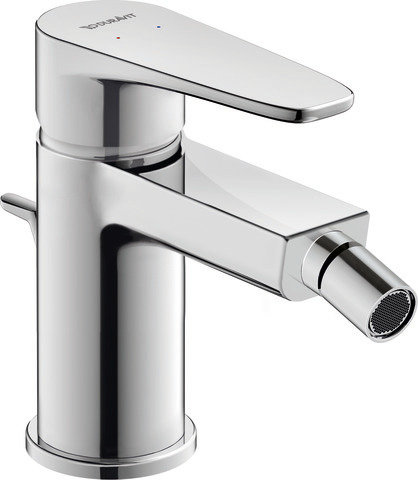 Duravit B.1 Single lever bidet mixer, with drain set, projection 127mm