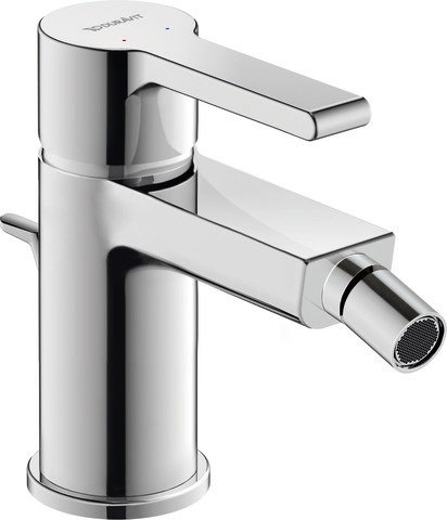 Duravit B.2 Single lever bidet mixer, with outlet fitting, fixed outle...