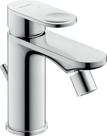 Duravit B.3 single-lever bidet mixer B32400 with pop-up waste, 128 mm ...