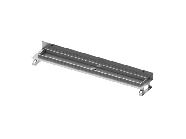 TECEdrainline shower channel straight with wall upstand, 600801, 800mm