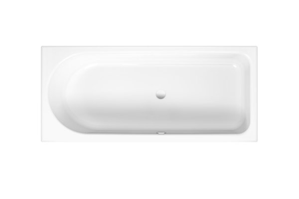 Bedside bathtub Ocean Low-Line 160x70 cm, 8831, overflow front, white