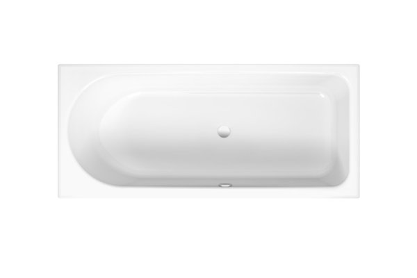 Bedside bathtub Ocean 160x70 cm, 8851, overflow front, white
