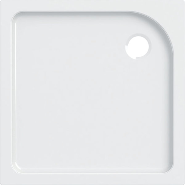 Geberit Tala square shower tray, glossy/ white, 80 x 80 cm