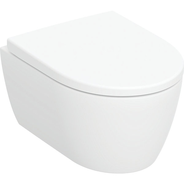 Geberit iCon Wand-WC-Set, Rimfree, inkl. WC-Sitz, geschlossene Form
