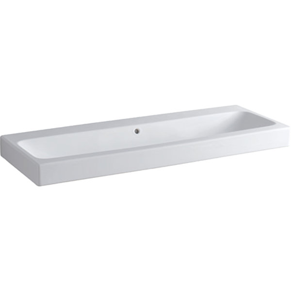 Geberit iCon washbasin 120x48.5cm white, 124025 without tap holes