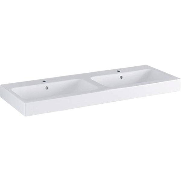 Geberit iCon Doppelwaschtisch 120x48,5cm weiß, 124120