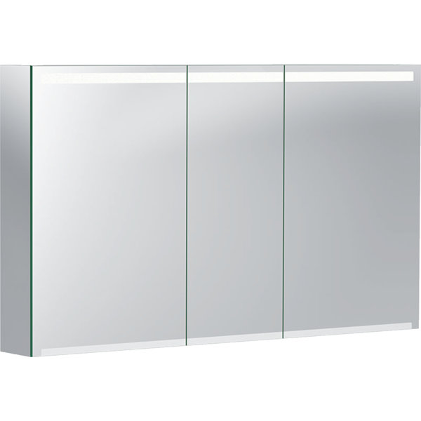 Geberit Option mirror cabinet with lighting, three doors, width 120 cm, 500207001