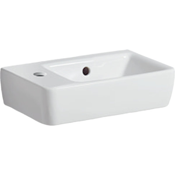 Keramag Renova Nr.1 Comprimo New hand wash basin, 40x25cm, 276240, with tap hole left