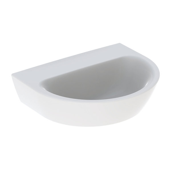 Geberit Renova hand-rinse basin, without tap hole, without overflow