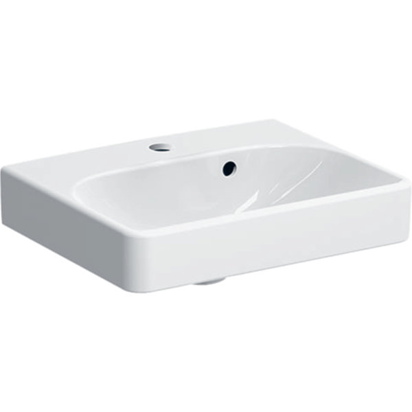 Keramag Smyle washbasin 45x36cm, with tap hole and overflow