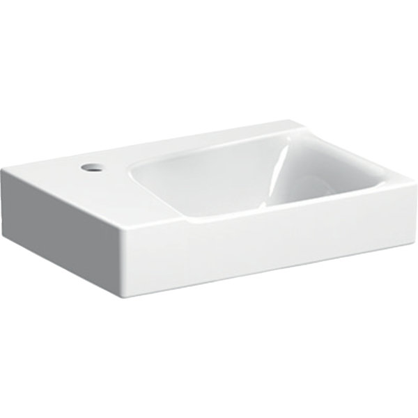 Keramag Xeno 2 handwash basin with tap hole left, without overflow, 40x28 cm white with KeraTect, 50...