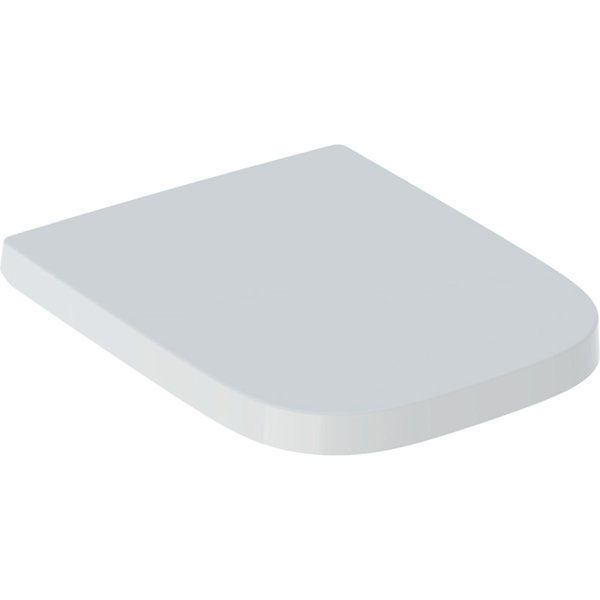 Keramag Renova Nr.1 Plan WC seat 500691011, angular design, soft-closing mechanism, fixing from abov...