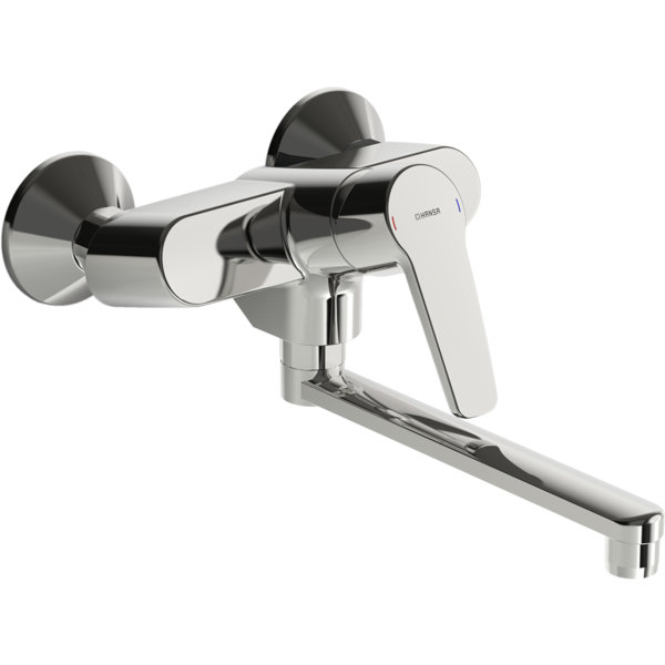Hansa HANSAPOLO kitchen faucet, Thermo Cool, 284mm projection, 51612193