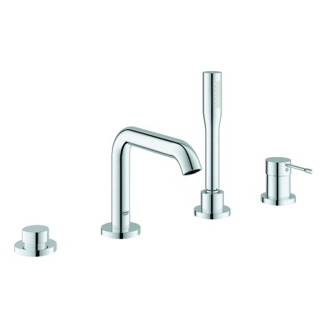 Grohe Essence 4-hole single-lever bath tub combination DN 15, with hand shower