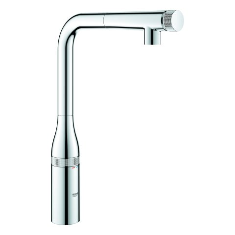 Grohe Essence SmartControl sink mixer with SmartControl, rinsing spray with laminar jet