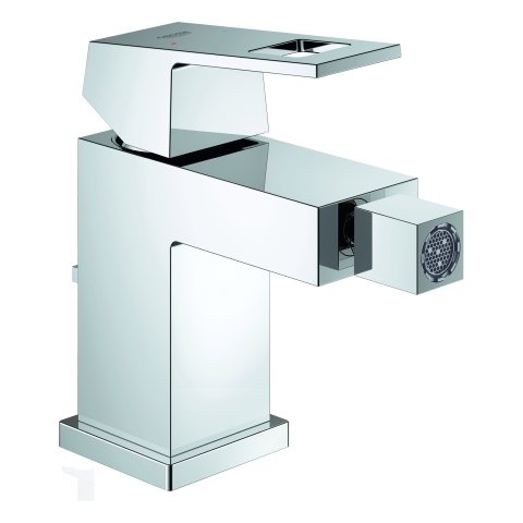 Grohe Eurocube one-hand bidet mixer, single-hole installation, with wa...
