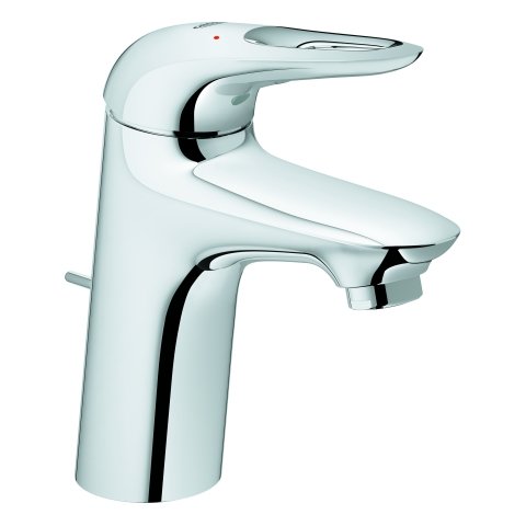 Grohe Eurostyle single lever basin mixer, S-size with waste, open leve...