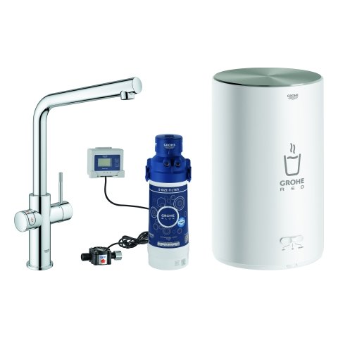 Grohe Red Duo tap and boiler size M, L-shaped spout