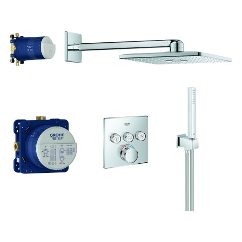 Grohe Grohtherm SmartControl Duschsystem Unterputz mit Rainshower 310 SmartActive Cube