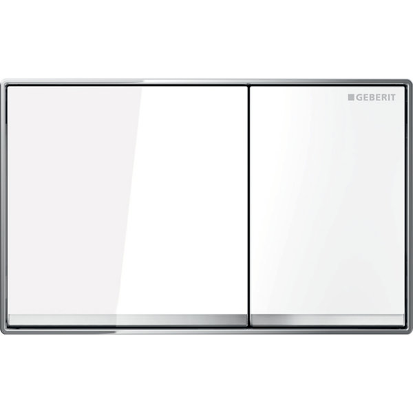 Geberit actuating plate Omega60, for dual flush, flush mounted
