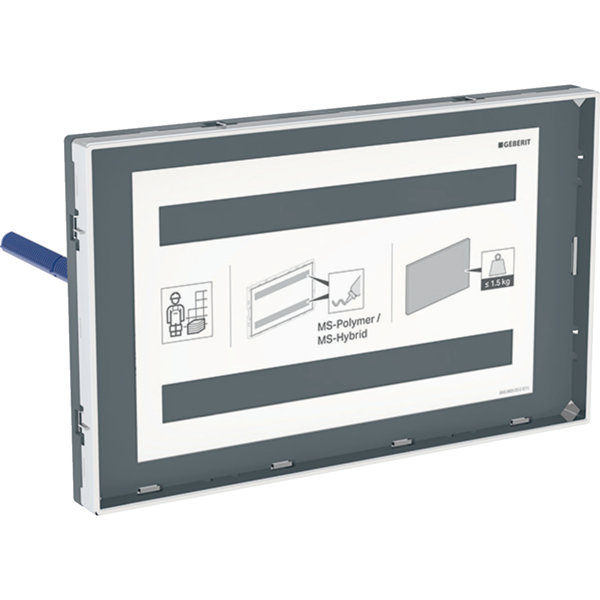 Geberit Sigma cover plate, flush, with viewing frame