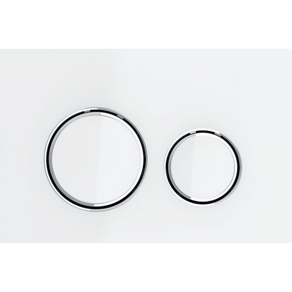 Geberit actuation plate Sigma21 for 2-flush, metal color chrome-plated, 115.884.