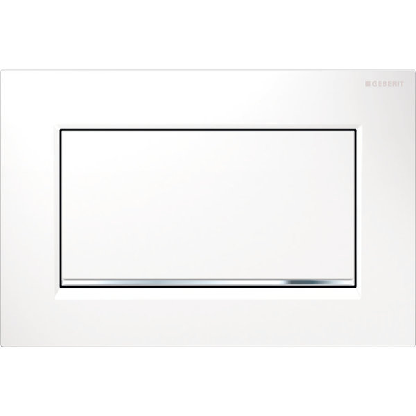 Geberit actuation plate Sigma30, for flush-stop-flushing, screwable