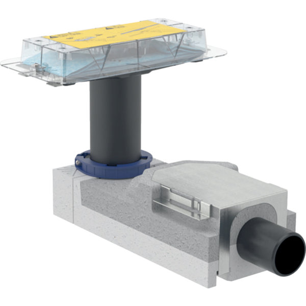Geberit pipe kit for Geberit shower channels CleanLine, floor build-up height from 90mm
