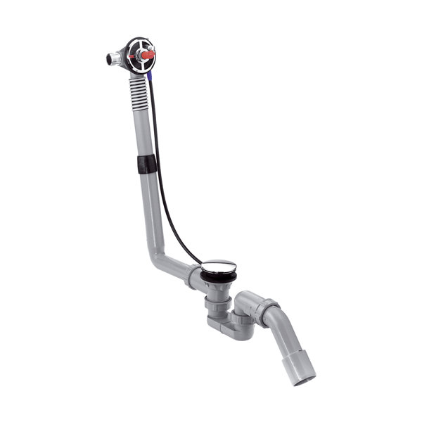 Hansgrohe Exafill S bath spout with drain and overflow fitting for sta...