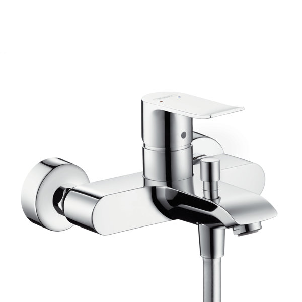 Hansgrohe Metris single-lever surface-mounted bath mixer, overhang 123...